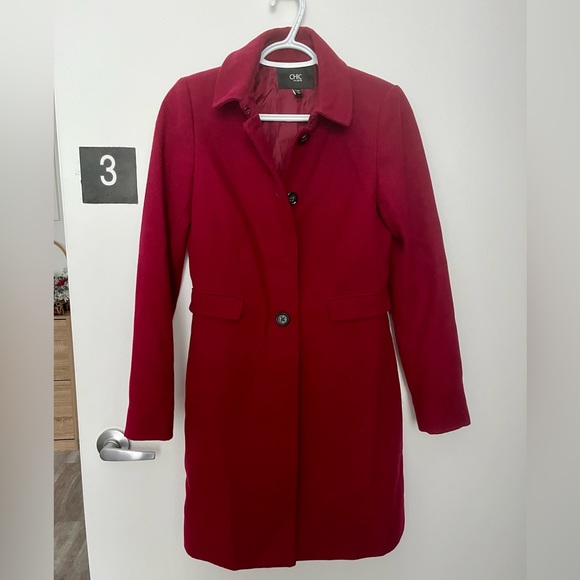 Maroon coat - Picture 1 of 3